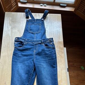 Cat & Jack Blue Denim Overalls SIZE Girls XL (14/16)